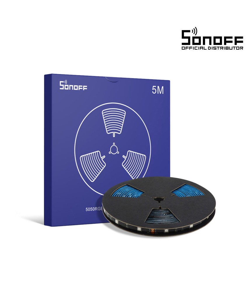 GloboStar® 80025 SONOFF L1-5050RGB-GR-5M-R2 - Smart RGB LED Light Strip Extension 5M Waterproof IP65